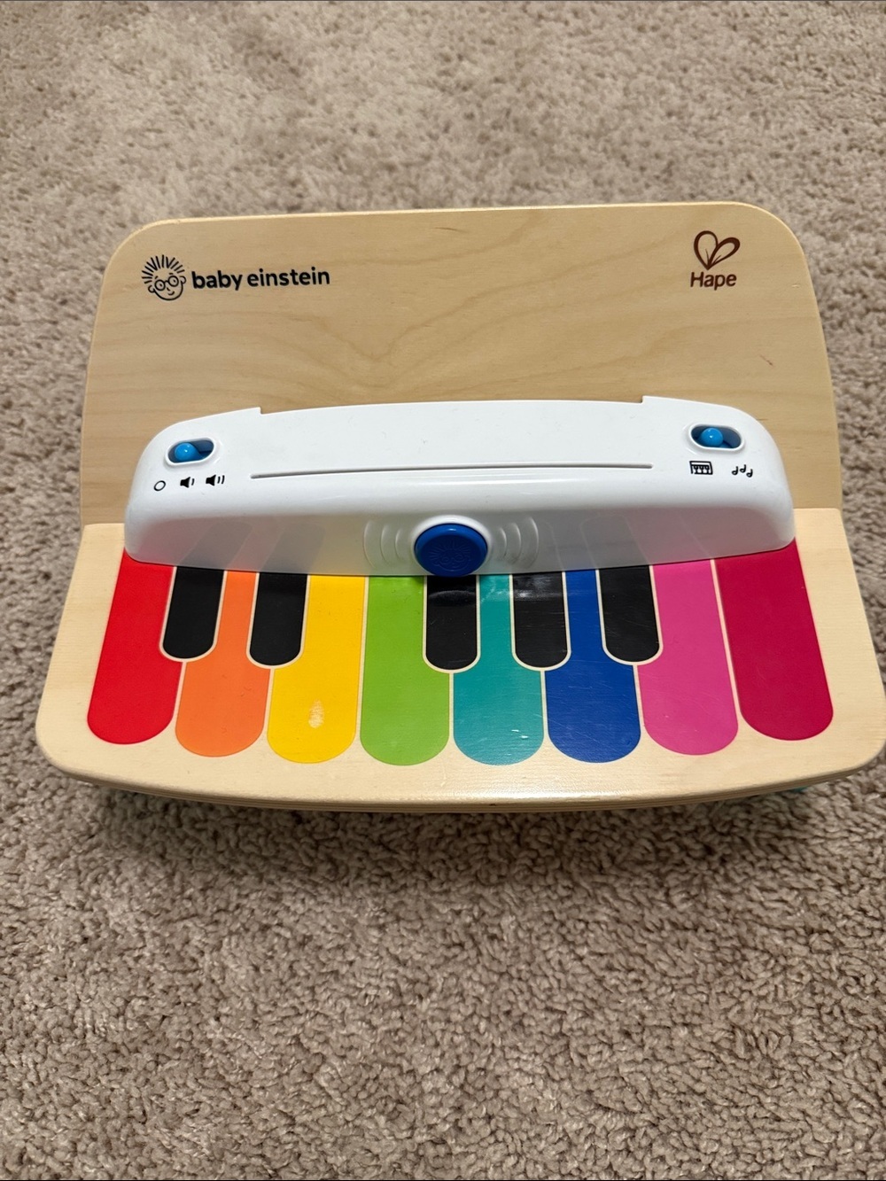 Baby Einstein Magic Touch Rainbow Wooden Piano Toy - Multicolor